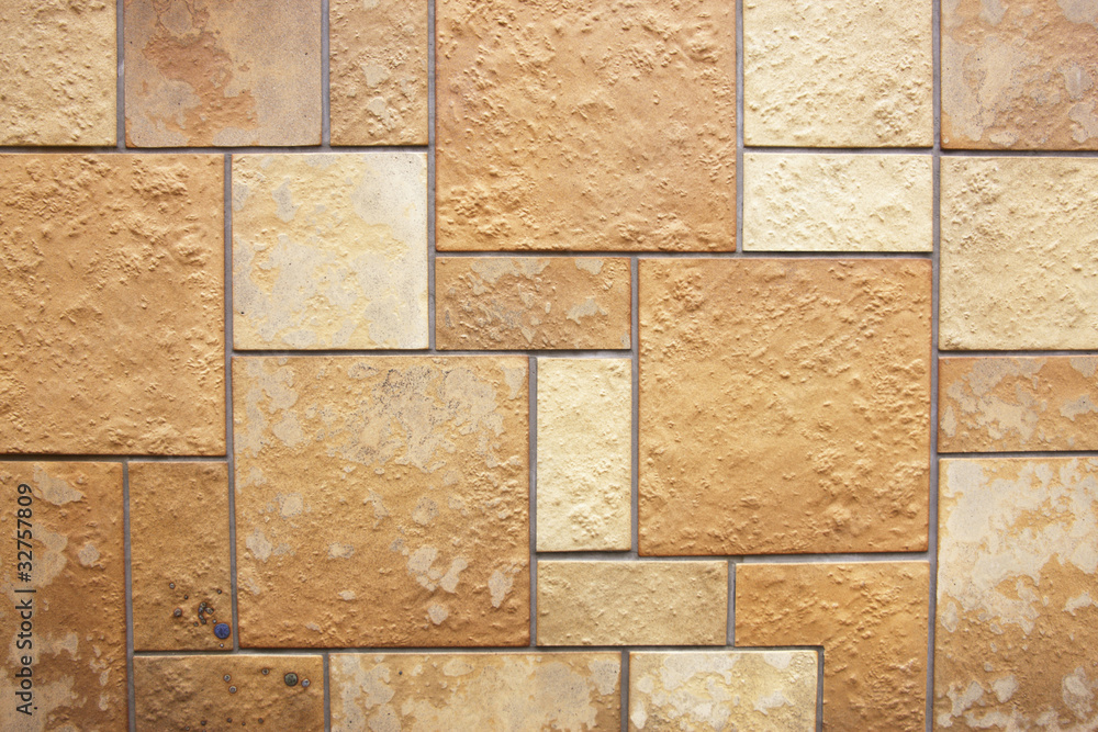 Naklejka premium タイルの壁面