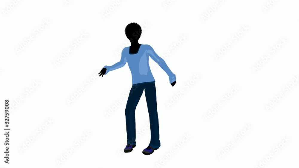 African American Teen Urban Male Dancing African American Teen Urban Male Dancing
