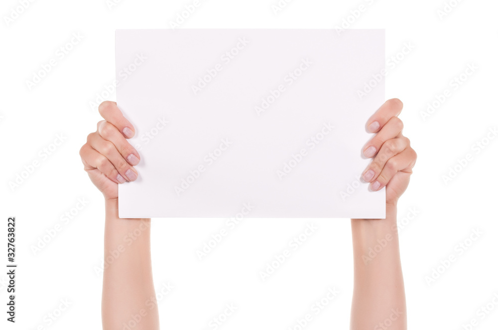 Hands and paper Hands and paper
