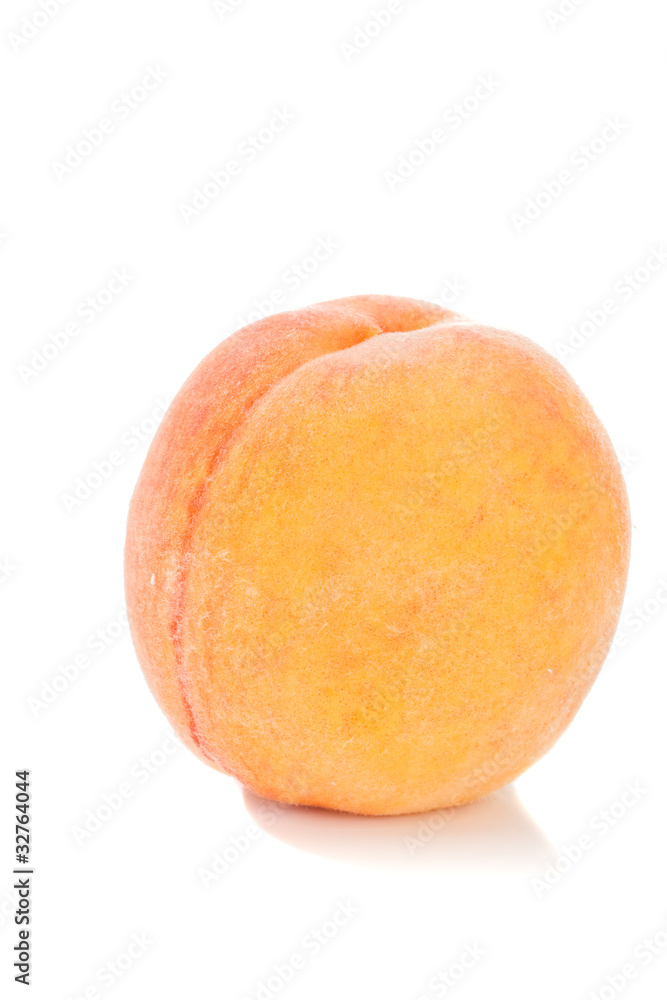 peach isolated on the white background peach isolated on the white background