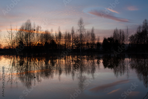 Sunset over the river © trancedrumer
