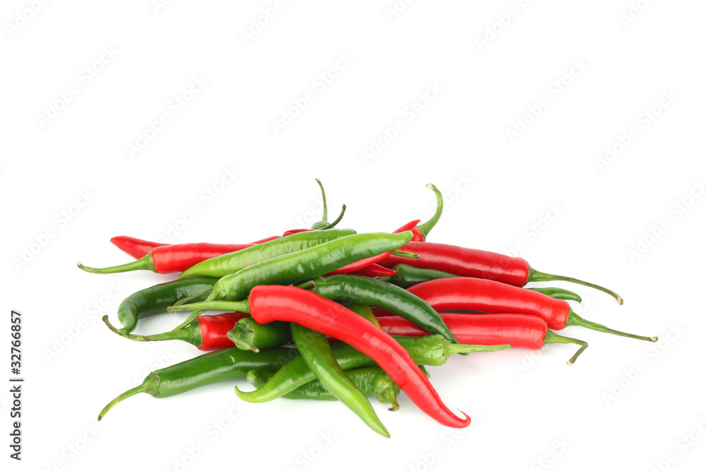 mixed chilli pile