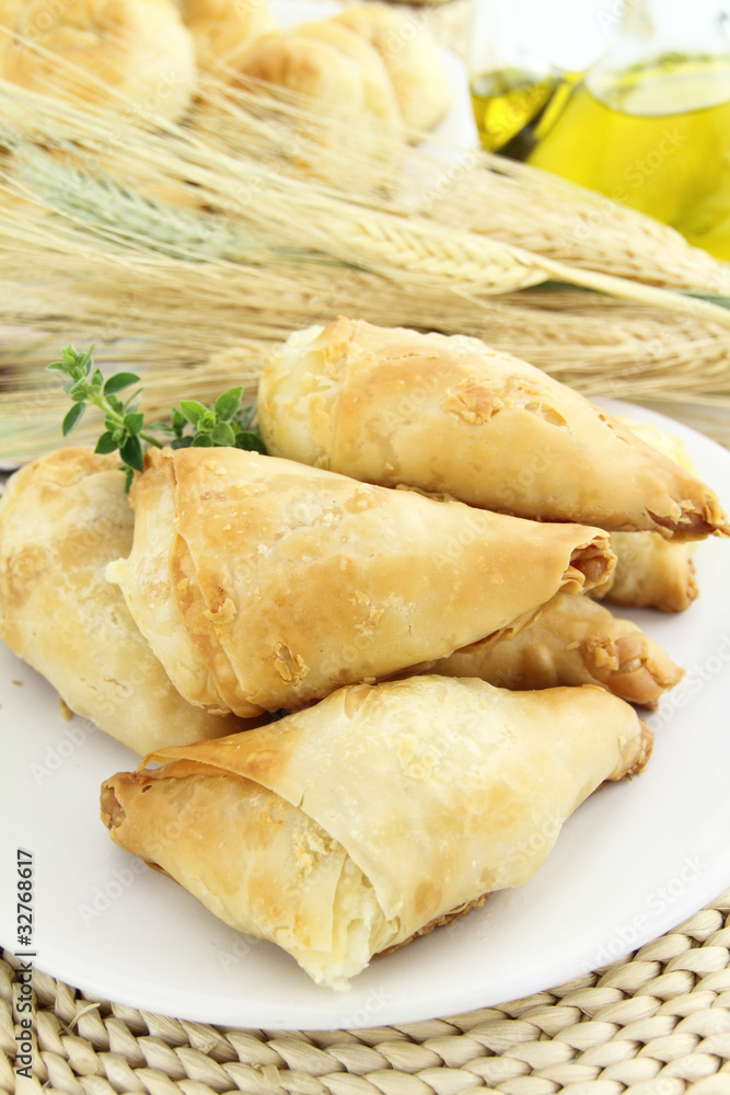 Homemade pastry filled with cheese Homemade pastry filled with cheese