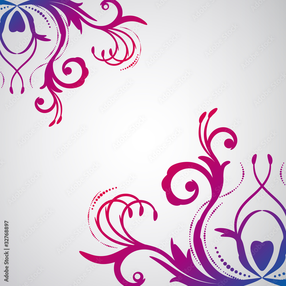 Abstract floral background with oriental flowers. Abstract floral background with oriental flowers.