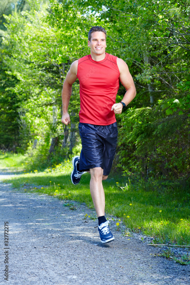 Jogging man. Jogging man.