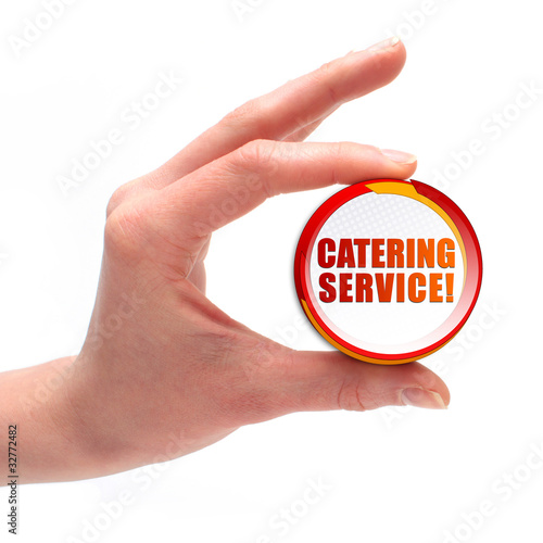 Catering Service! Button, Icon