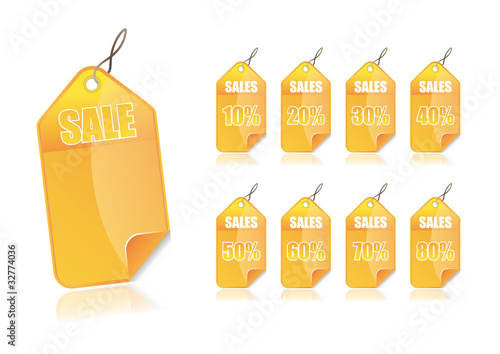 Cartellino Saldi con Percentuali
