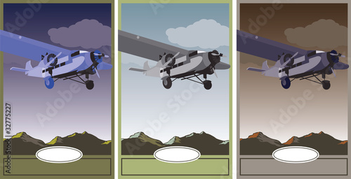 Vintage Plane Poster