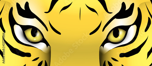 Augen eines Tigers