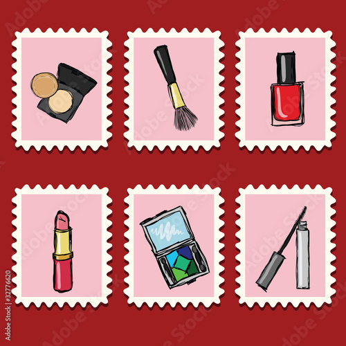 stamps collection - cosmetics set