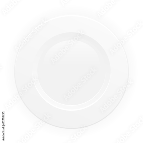 White plate