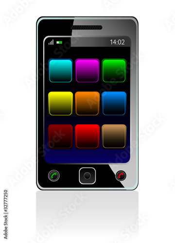 mobile phone illustration