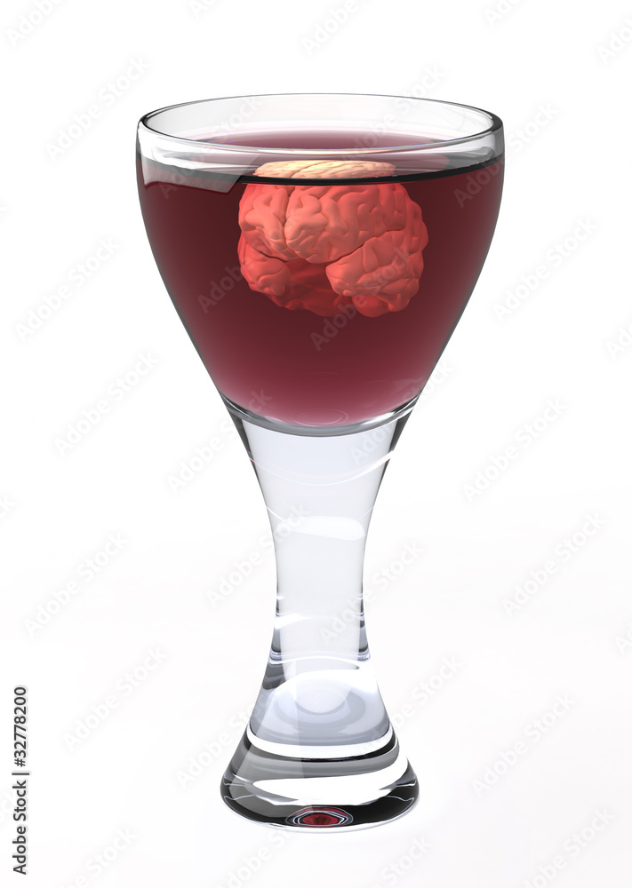 brain floats in a wineglass brain floats in a wineglass