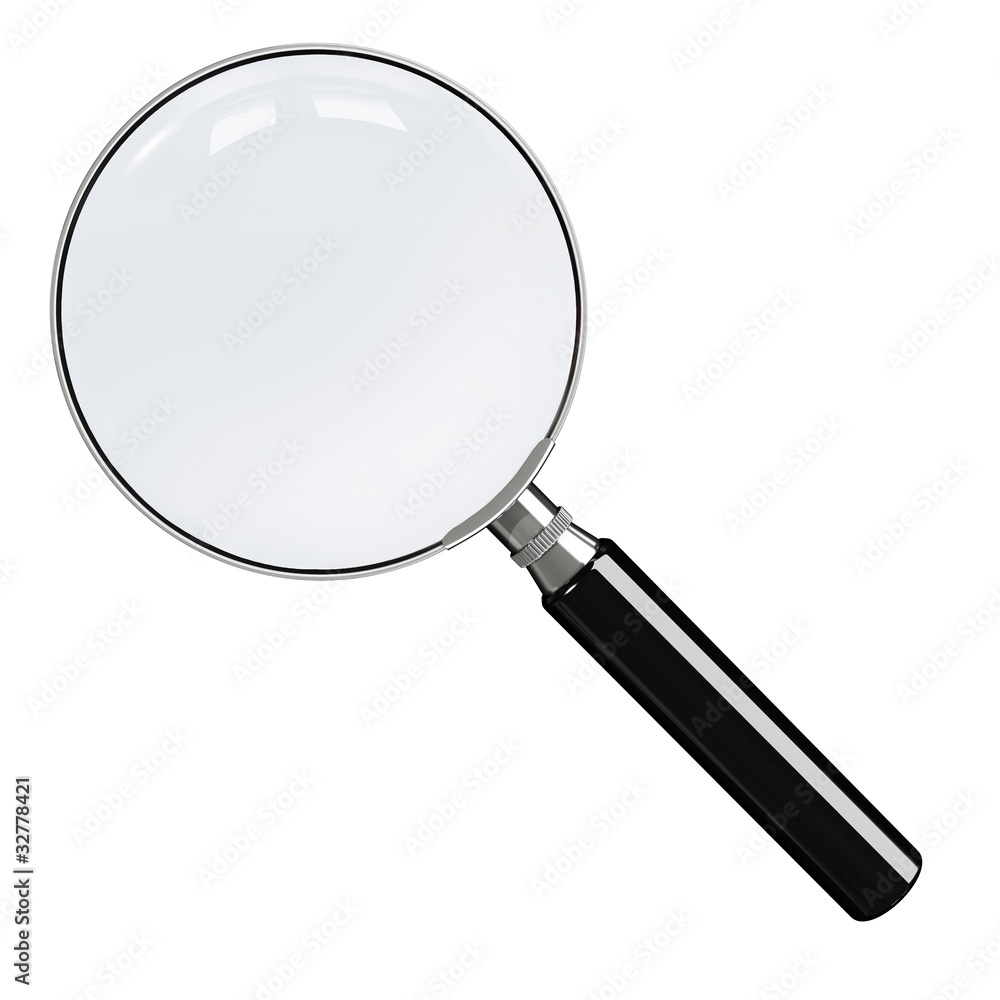 Magnifying glass - front view