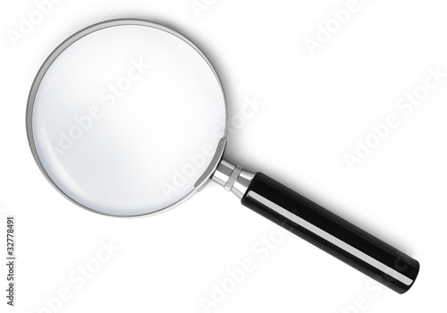 Magnifying glass - top view photo
