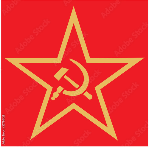 Communist - Soviet union red star (hammer and sickle)