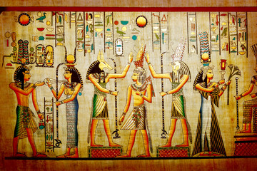 Fototapete Ägypten Papyrus. Altes Naturpapier aus Ägypten  © Andrey Burmakin