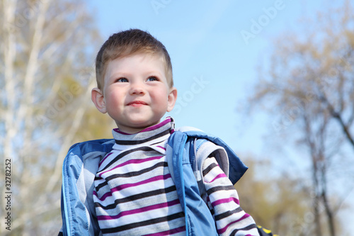 litlle boy in the park