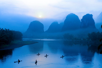 Leinwandbilder Guilin Landschaft rund um Guilin China  © chungking