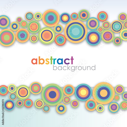 Vintage circles background # Vector