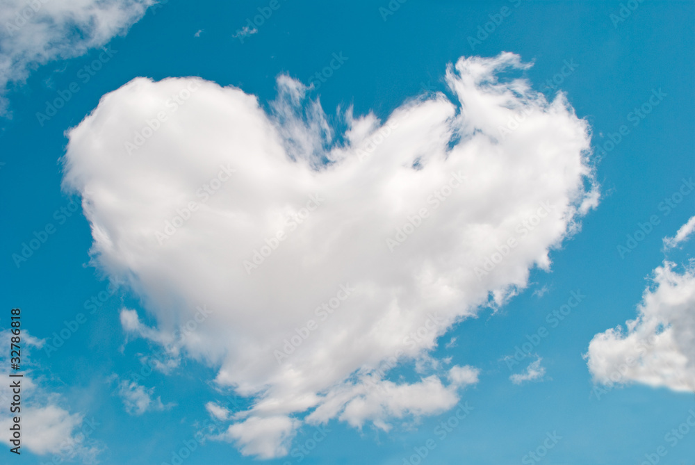 cloud in the heart of the blue sky
