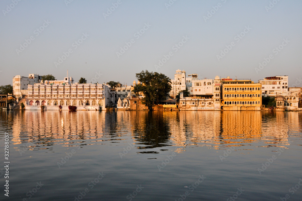 Panoramic view of Udaipur (India)