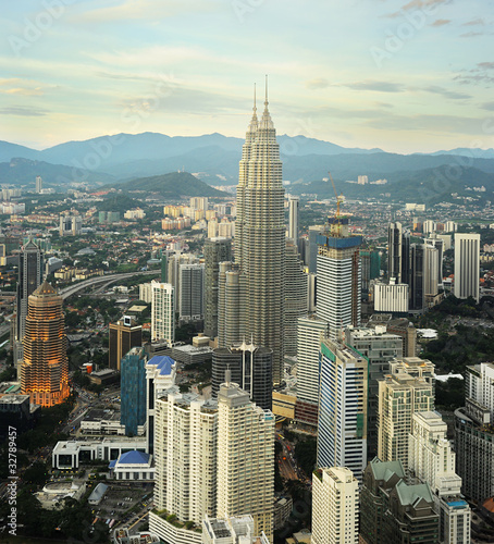 Kuala Lumpur at sunset