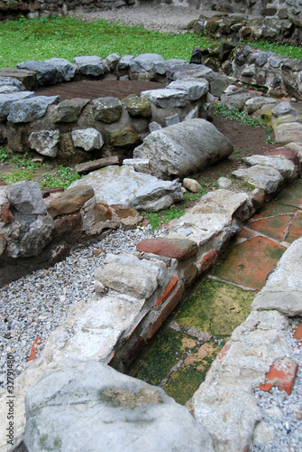 Roman fountain and sewer system