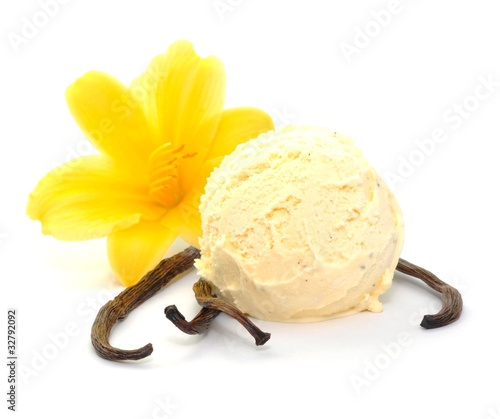 Foto Eiskugel, Vanille