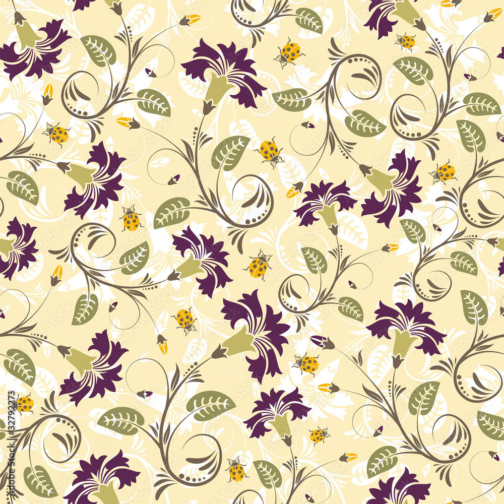 Flower seamless pattern Flower seamless pattern
