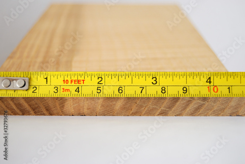 Photography Measuring the width of a plank of wood