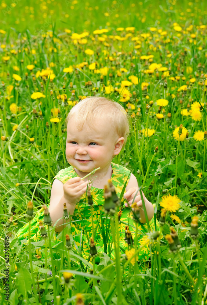 Outdoor portrait of a cute little girl Outdoor portrait of a cute little girl
