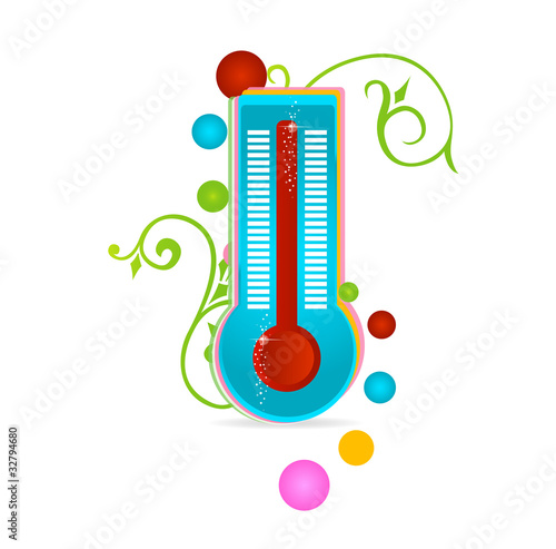 medical thermometer sign isolated