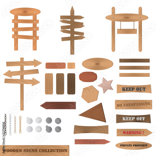 Wooden Signs Collection