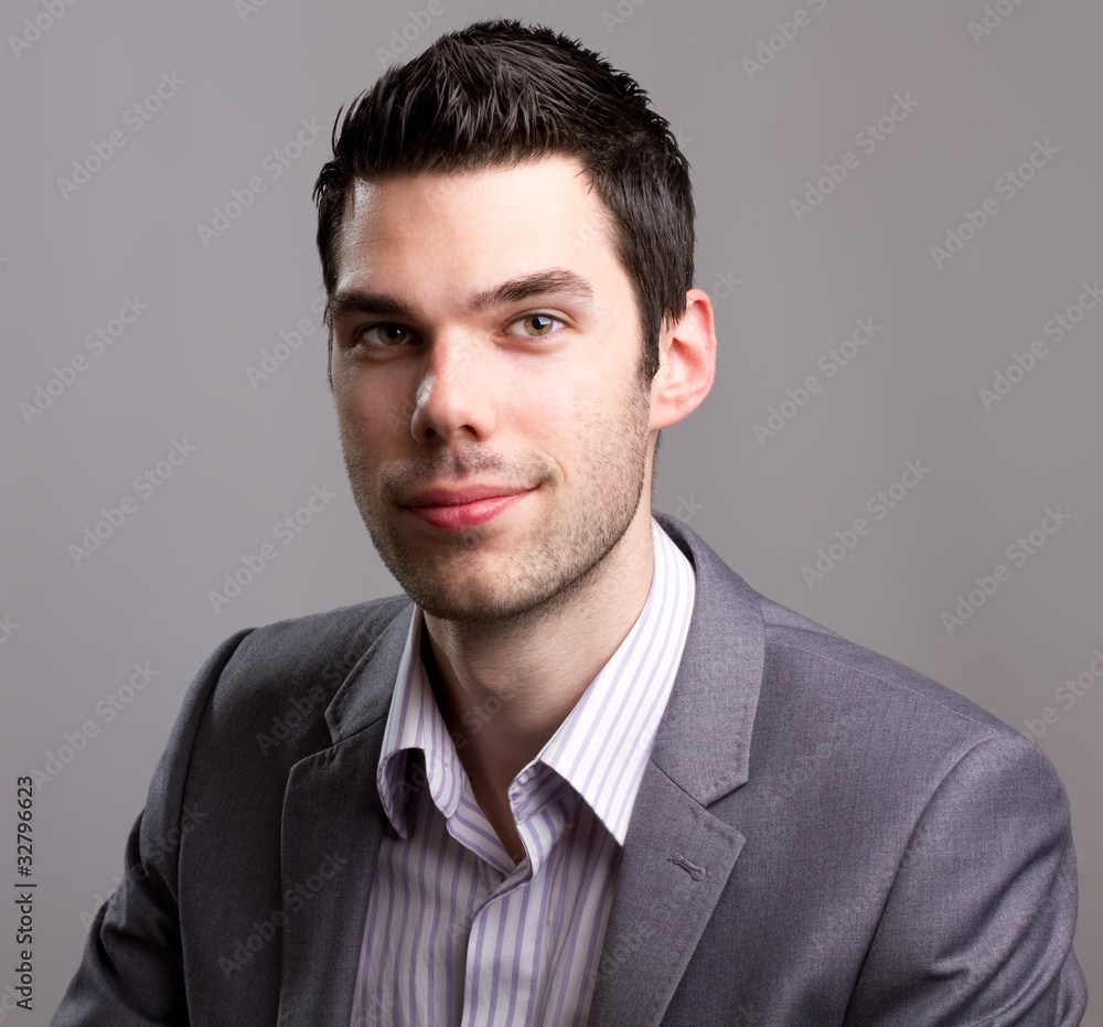 Attractive young business man Attractive young business man