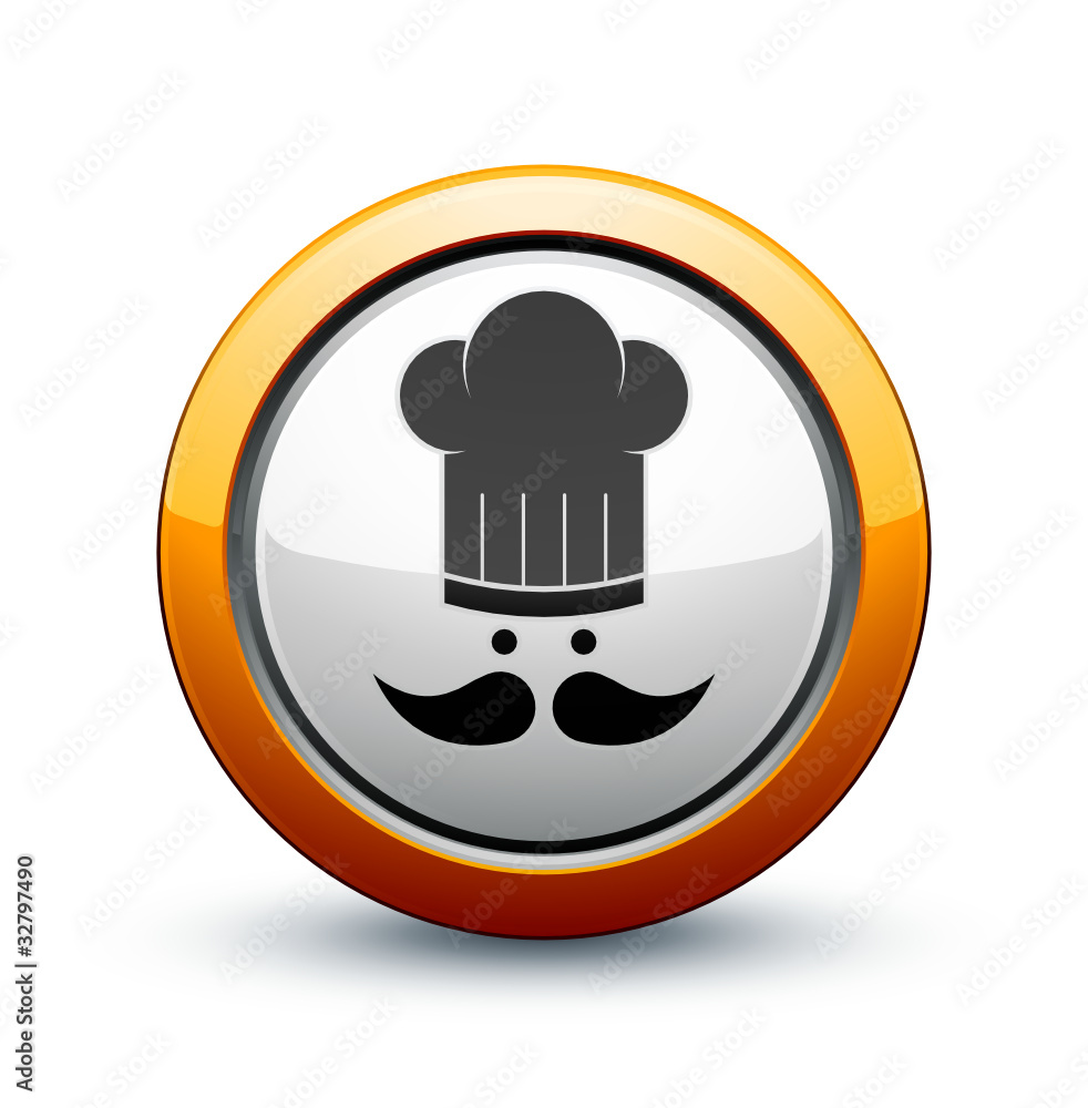 Obraz premium icône cuisinier