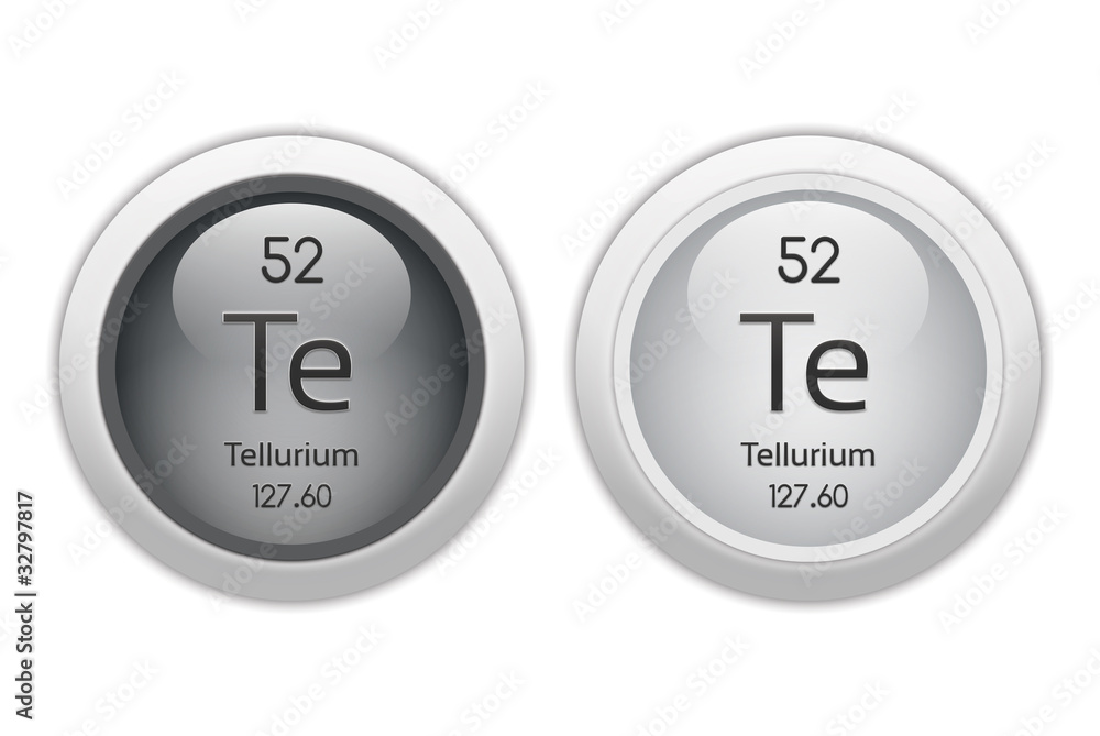 Tellurium - two glossy web buttons Tellurium - two glossy web buttons