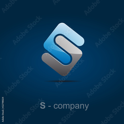 Logo letter S, joint # Vector
