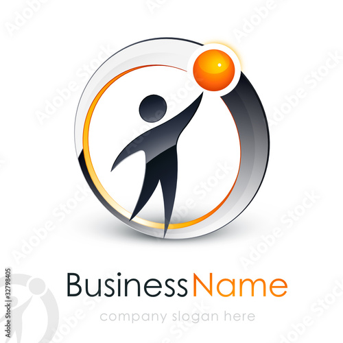 Logo entreprise homme 3D