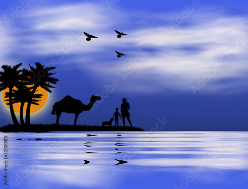 Sunset on the Nile