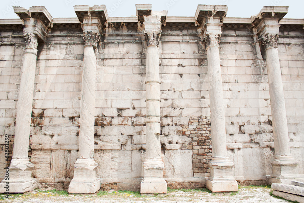 Hadrian's Library in the Roman Forum of Athens, Greece Hadrian's Library in the Roman Forum of Athens, Greece