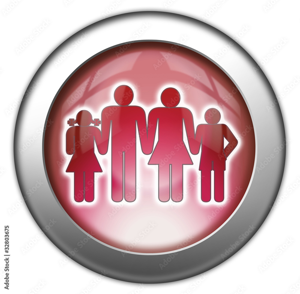 Red glossy 3D effect button Red glossy 3D effect button