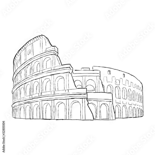 zeichnung colloseum 1