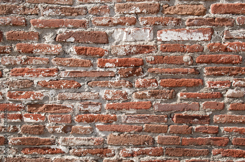 Teathered brick wall