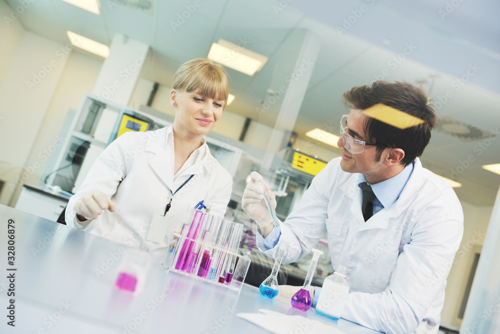 science people in bright lab science people in bright lab
