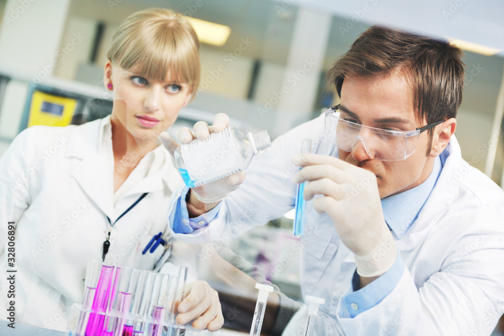 science people in bright lab science people in bright lab