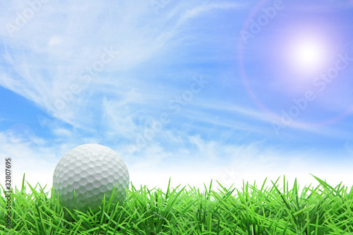 golf blue sky