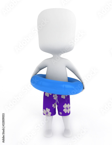 Man with Life Buoy