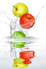 Deken met foto Opspattend water Obst 327  © K.-U. Häßler