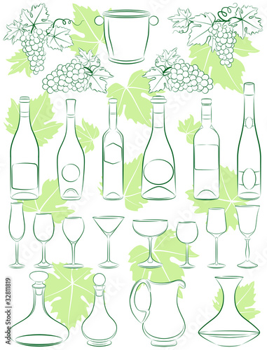 Collection of wine design